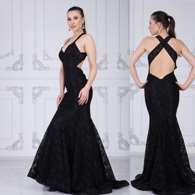 Avant garde evening gown with dazzle by Passion Dress #lacedress