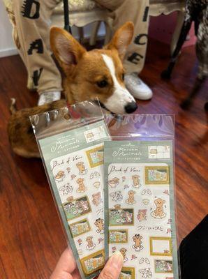 Cute Stickers carried in shop, with Foxy Cleopatra, a CID local approving