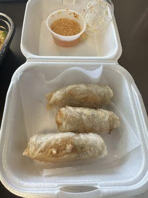 Crispy rolls were so good and the sauce was perfect!