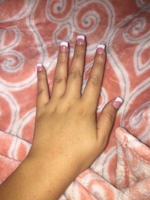 Pink and white by Kristy