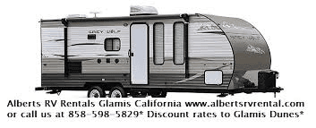 We provide RV Rentals in San Diego and Glamis