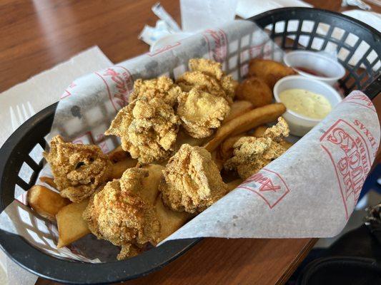 Fried oysters