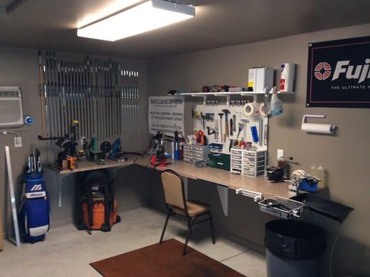 Our club repair facility.