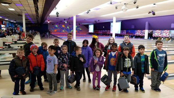 Martial Arts Day Camp. Field trip to the bowling alley