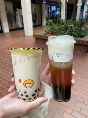 D4. Green Milk Tea & A1. Green Tea Salted Cheese