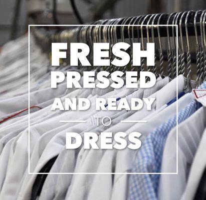 Fresh, presses and ready to dress. Bring your shirts to Fashion Fresh!