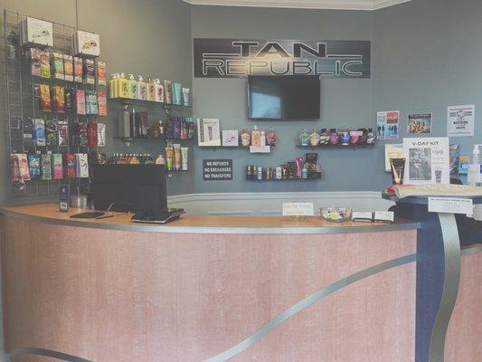 Front Desk, Lotion Display