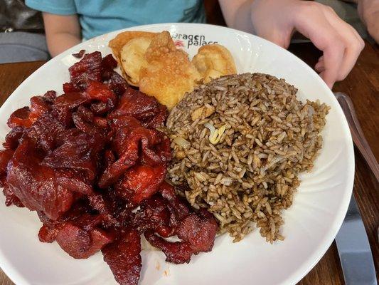 Dinner combo boneless spare ribs