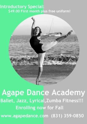 Ballet, jazz, tap, pre-school dance at Agape Dance Academy