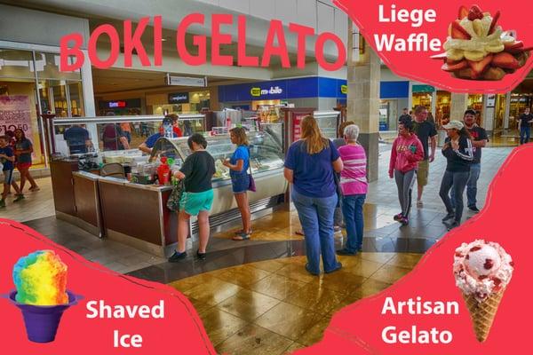 BokiGelato.com #bokigelato Located in the Empire Mall Sioux Falls.