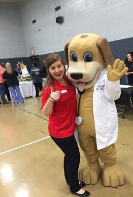 Dr. Wags having a BLAST at the Taste of Sylacauga!