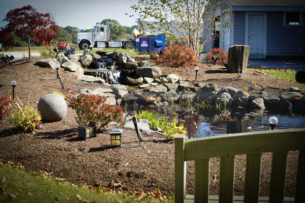 Outside Sitting Area At Our Pond