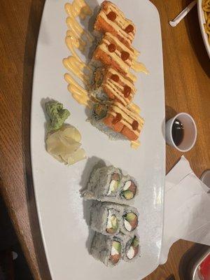 hot river roll & philadelphia roll