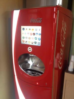 Even a touchscreen Coke machine.