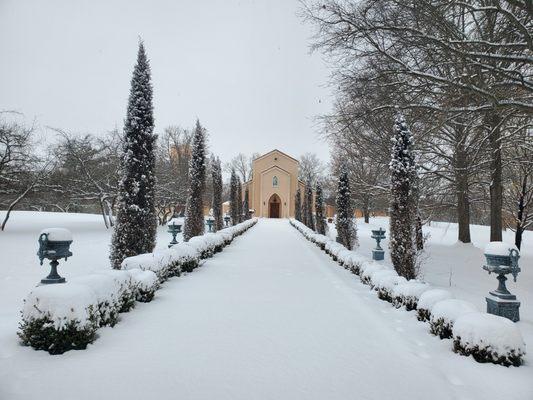 Peace filled winter at the Chapel