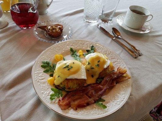 Outstanding breakfast made with eggs from the chickens outside.