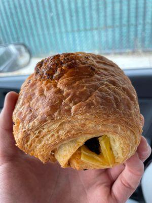 Mushroom and vegan cheese croissant