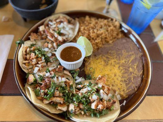 Chicken street tacos