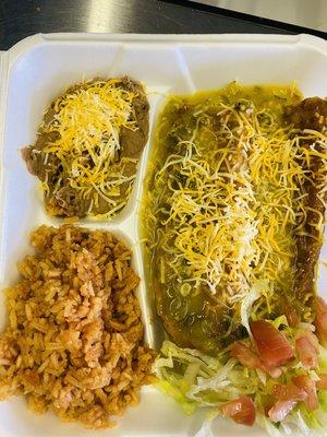 Chile relleno plate