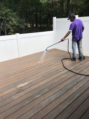 After Patio deck