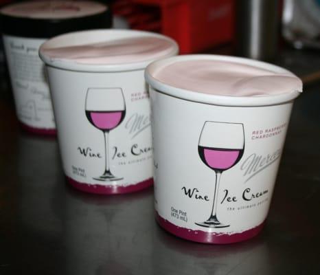 Mercer's Red Raspberry Chardonnay Wine Ice Cream - this is where it all happens. The home of Wine Ice Cream!