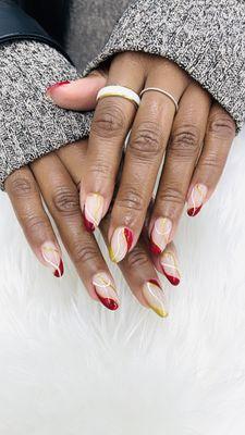 @cindynail-spa-Fall nail looking