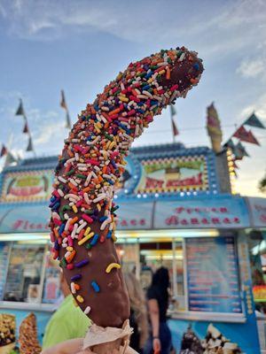 Frozen Banana w sprinkles