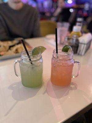 Cucumber and strawberry Moscow mules