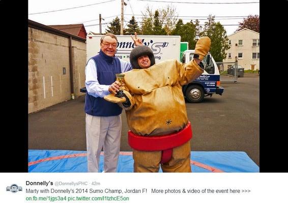 Marty with Jordan, our 2014 Sumo Champ