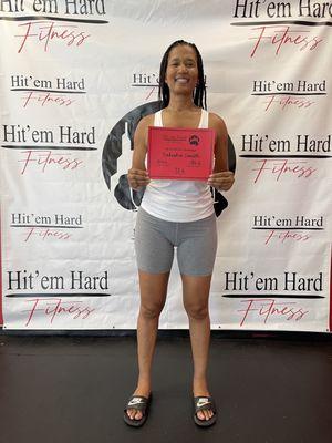 I DID IT!  I successfully completed the Hit'em Hard Fitness 10.10.20.20 Challenge!!