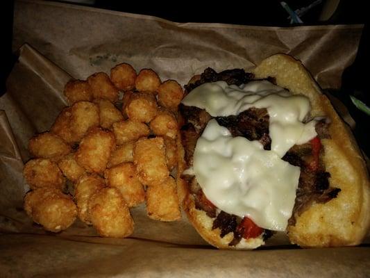 Philly Steak and tots