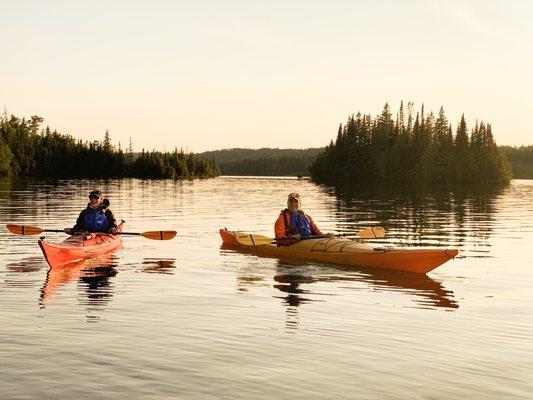 Tobin sunset paddle.