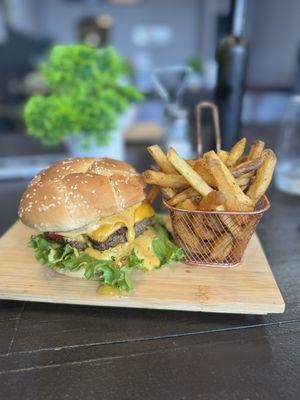 Loaded burger and the fries were better than any other I've ever had!