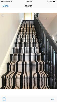 Pattern carpet running at Victorian house in Auburn