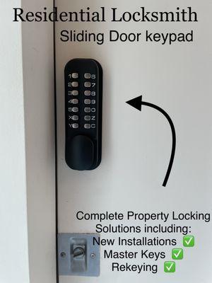 New keypad Installations and change of keys locksmith