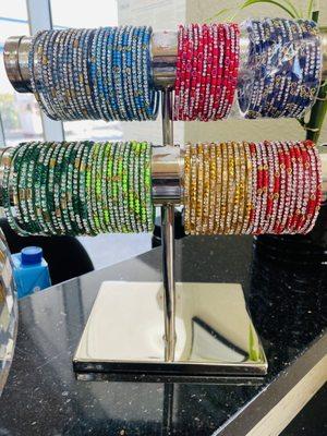 Beautiful glass bangles for puja and gift's