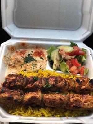 Chicken Kabob plate