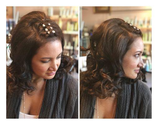 Hairstyle with bling!