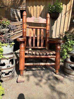 Giant rocking chair