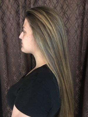 Balayage and a keratin treatment.by chavela