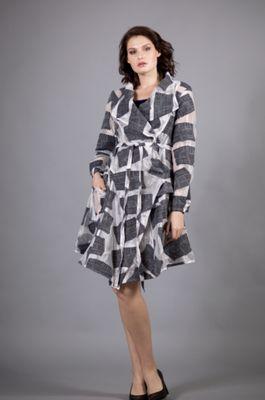 Jacquard Newspaper Wrap Dress - S19145