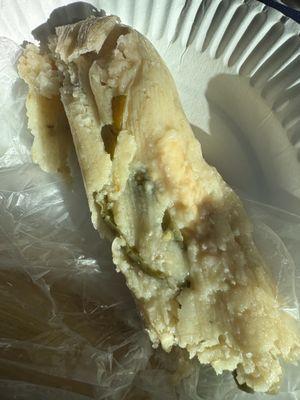 Cheese and jalapeno tamale?