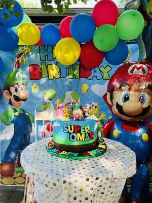 Super Mario birthday cake!