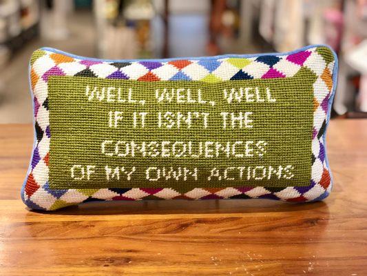 Needlepoint pillows