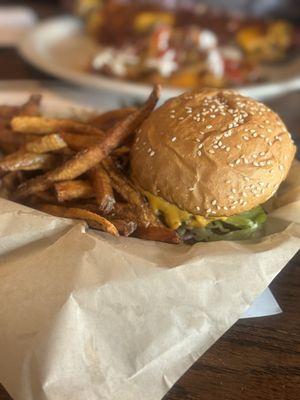 Cheese Kids Burger & Fries