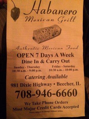 Great Mexican food very Authentic!