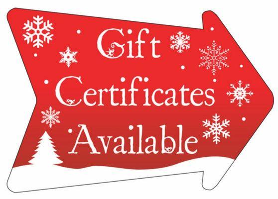 Gift Certificates are a wonderful gift!  You can customize the amount or pay in full for a service!  Call  208-762-7629 today!