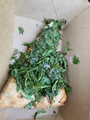 Arugula with lemon and cheese. Divine experience.