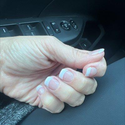 French manicure with clear