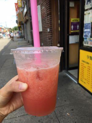 Watermelon Juice $3 only! Made with real watermelon and nothing else, no water added!